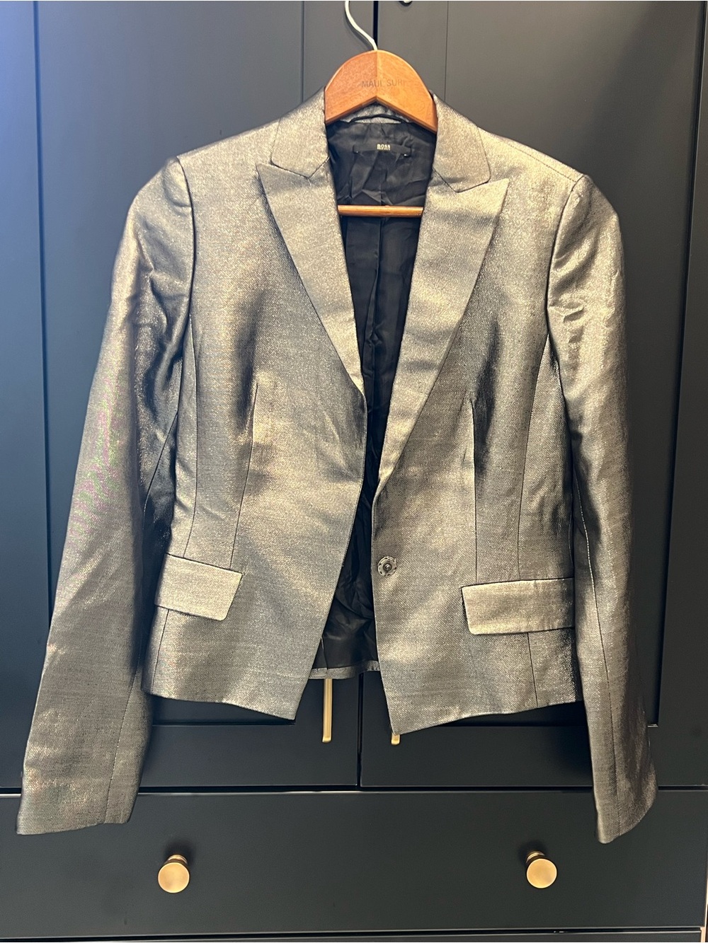 HUGO BOSS Black/Silver Jacket / Size 6